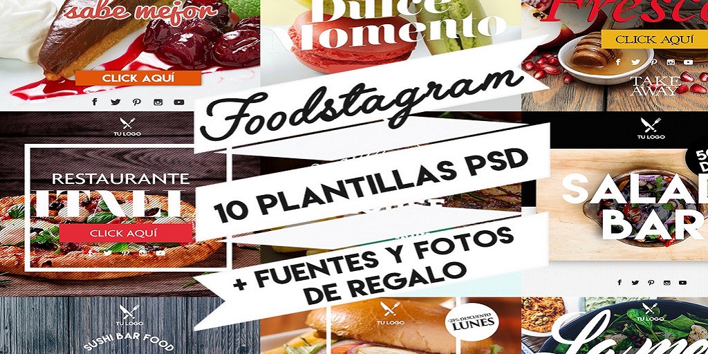 FOODSTAGRAM – 10 plantillas instagram para restaurantes