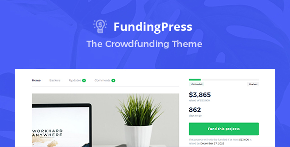 fundingpress crowdfunding wordpress