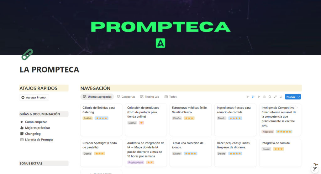 Cómo construí mi biblioteca de prompts: el sistema que me ahorra 3 horas a la semana 3 Cómo construí mi biblioteca de prompts: el sistema que me ahorra 3 horas a la semana 3