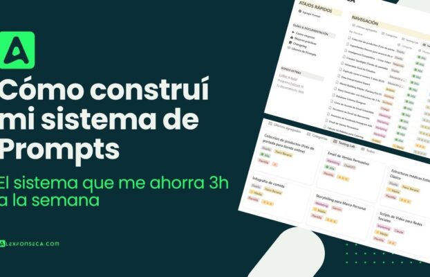 Cómo construí mi biblioteca de prompts: el sistema que me ahorra 3 horas a la semana